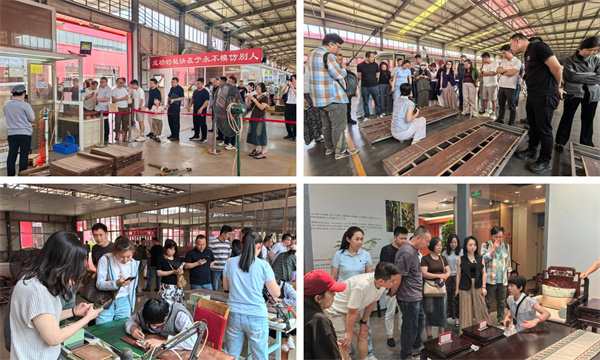 客戶參觀巧奪天工大國工廠及紅木文化博物館 客戶參觀巧奪天工大國工廠及紅木文化博物館