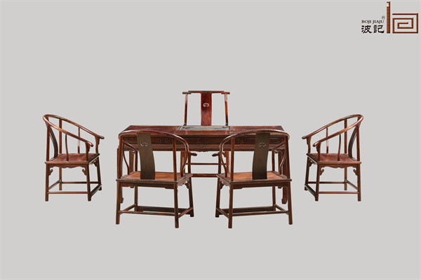 《波記家具·大紅酸枝黑框蘇式茶臺(tái)》 《波記家具·大紅酸枝黑框蘇式茶臺(tái)》